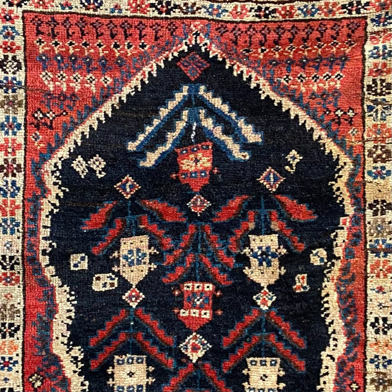 Antique Kurdish Accent Rug #R1096 - 3'8" x 8'