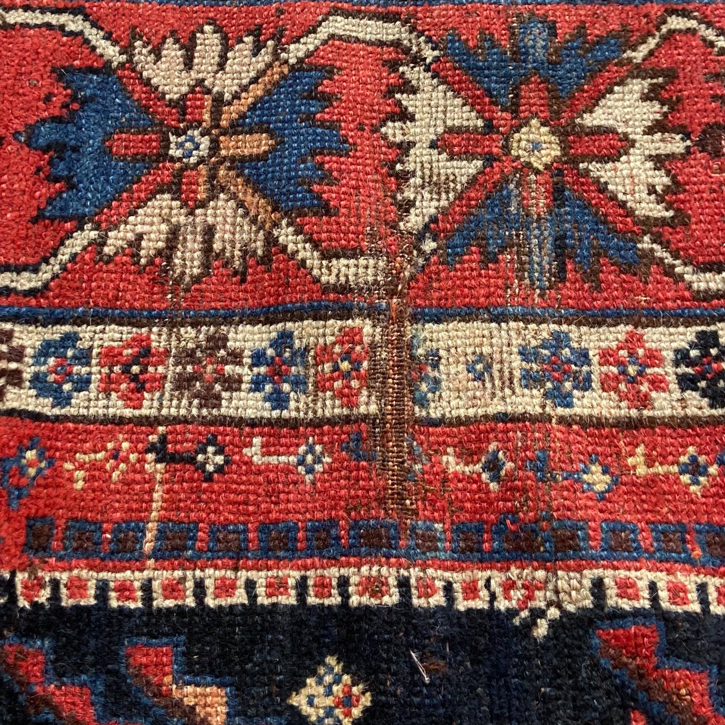 Antique Kurdish Accent Rug #R1096 - 3'8" x 8'