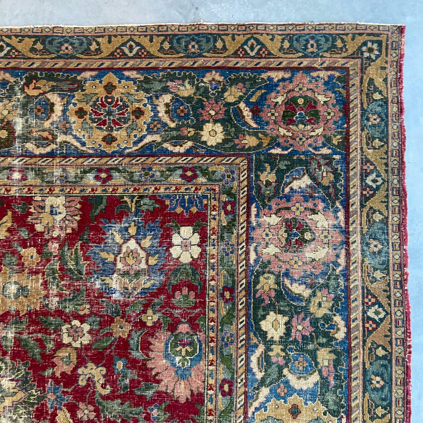 Antique Indian Agra Area Rug #R1098 - 8'10" x 11'10"