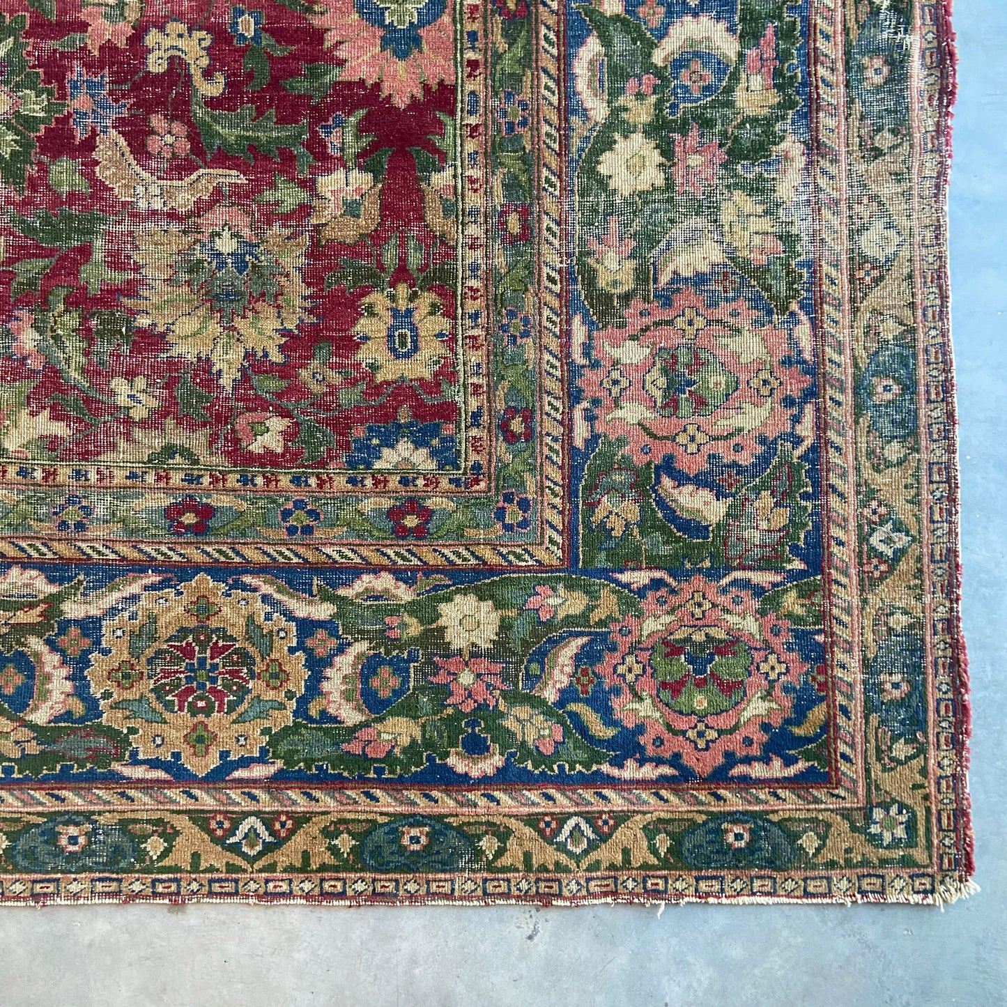 Antique Indian Agra Area Rug #R1098 - 8'10" x 11'10"