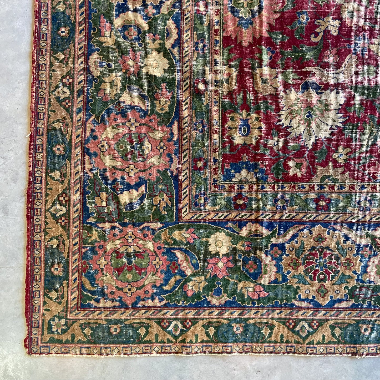 Antique Indian Agra Area Rug #R1098 - 8'10" x 11'10"