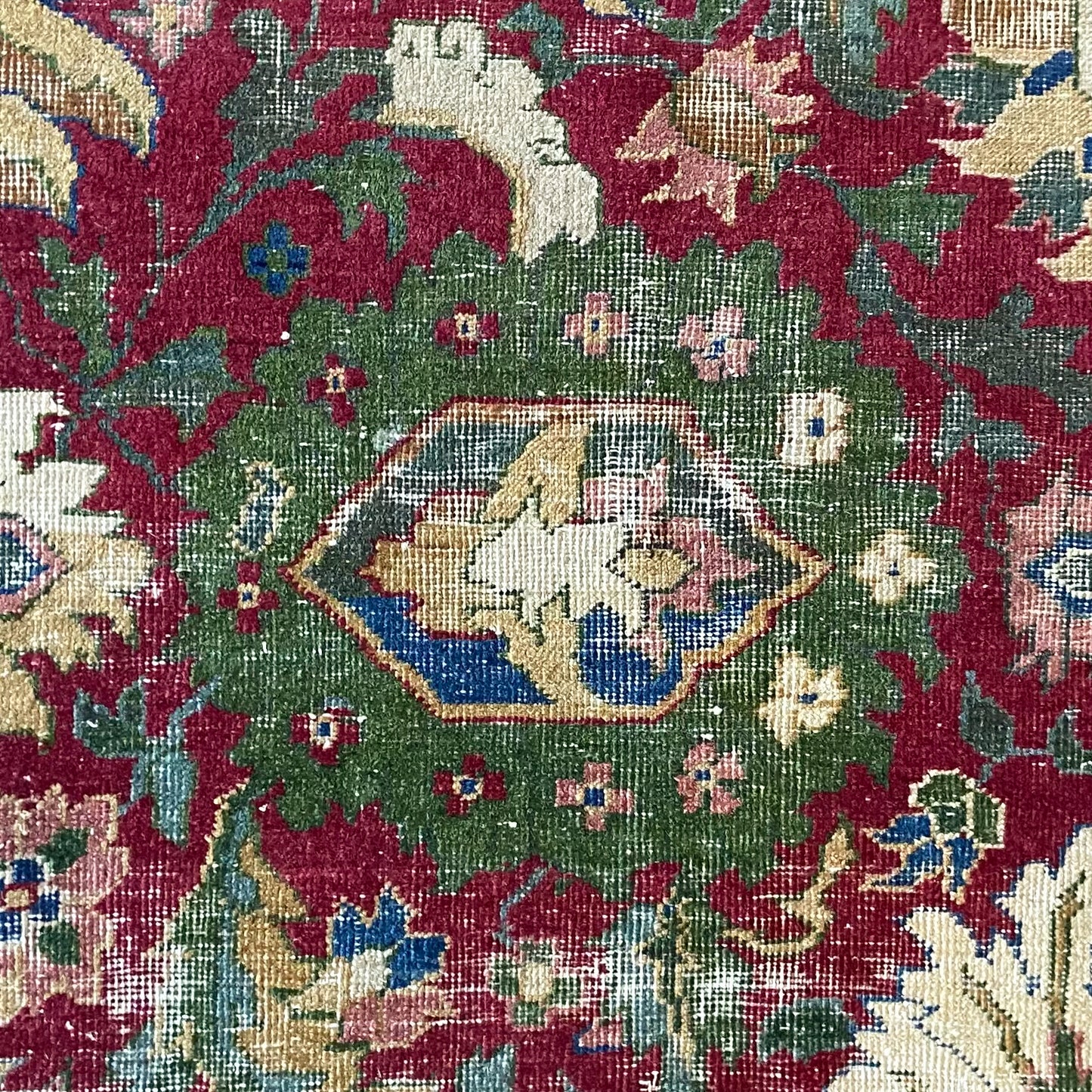 Antique Indian Agra Area Rug #R1098 - 8'10" x 11'10"