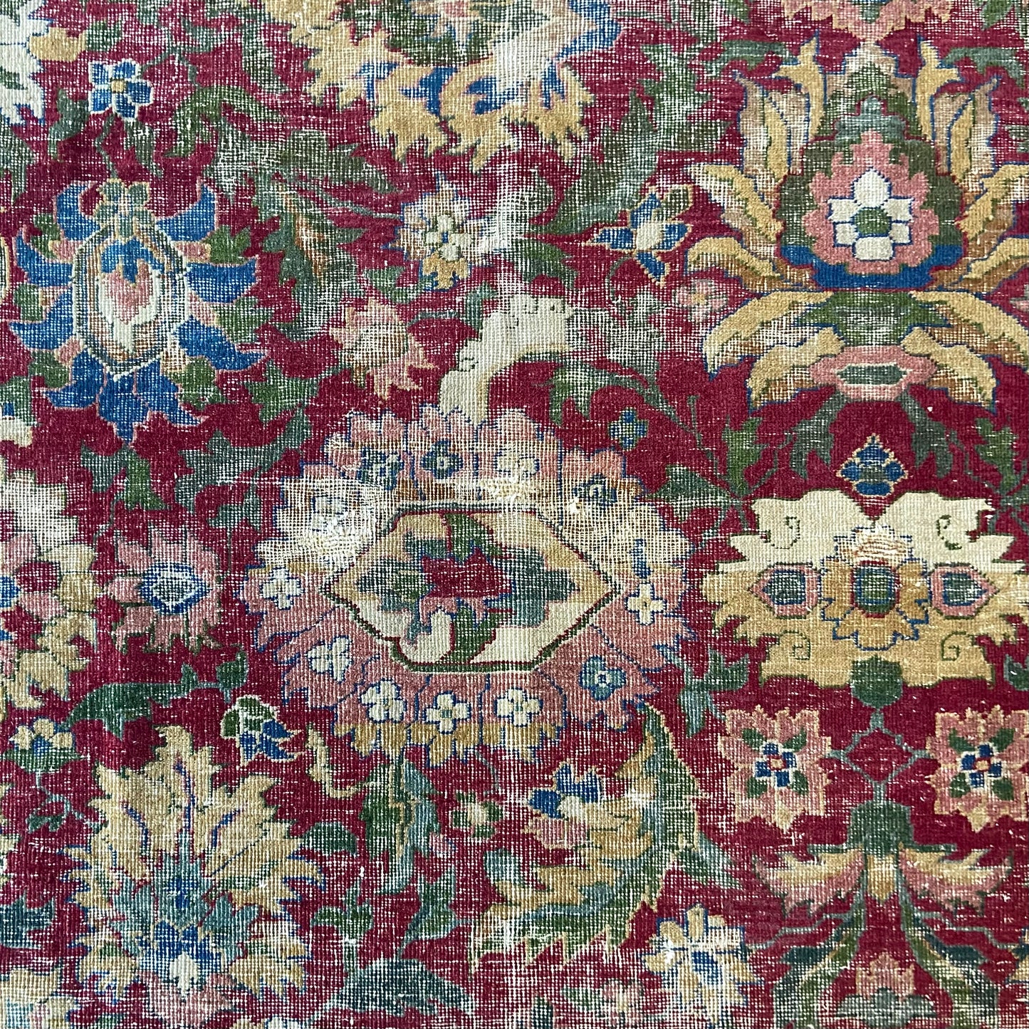 Antique Indian Agra Area Rug #R1098 - 8'10" x 11'10"