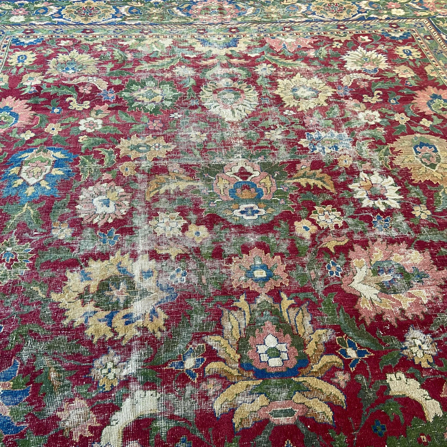 Antique Indian Agra Area Rug #R1098 - 8'10" x 11'10"