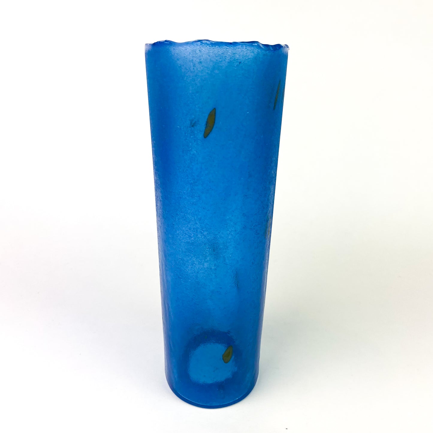 Kosta Boda Blue Frosted Glass Vase #O1043