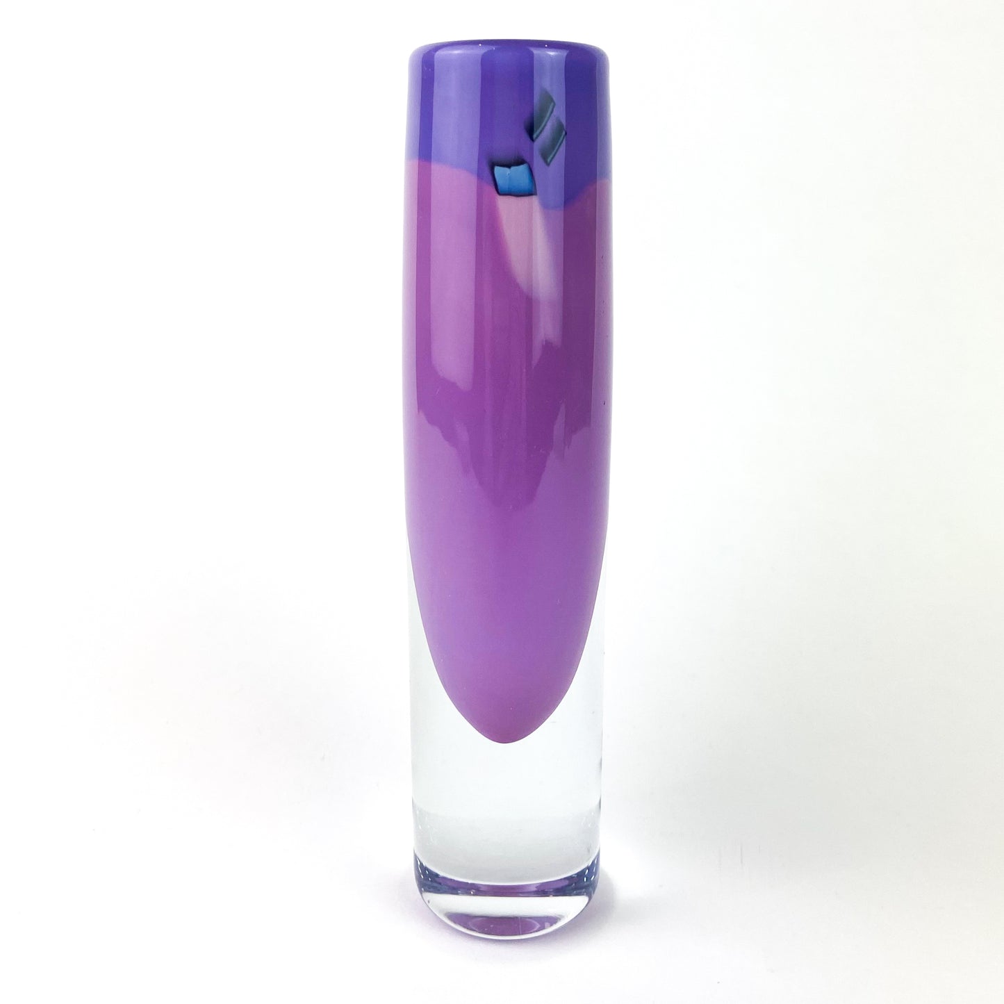 Post-Modern Studio Art Glass Bud Vase by Magdanz Shapiro #O1074