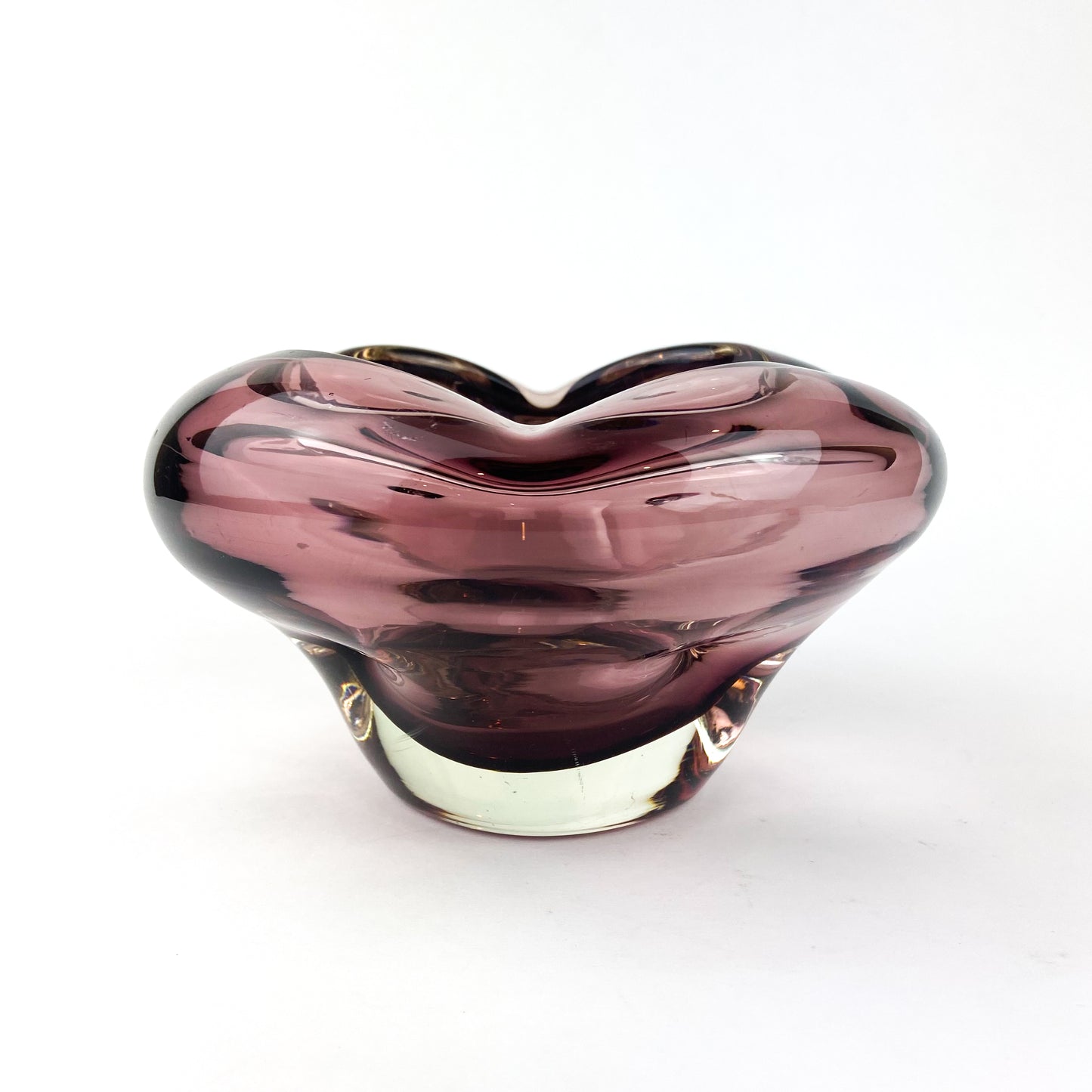 Erickson Amethyst Art Glass Catchall/Ashtray #O1083