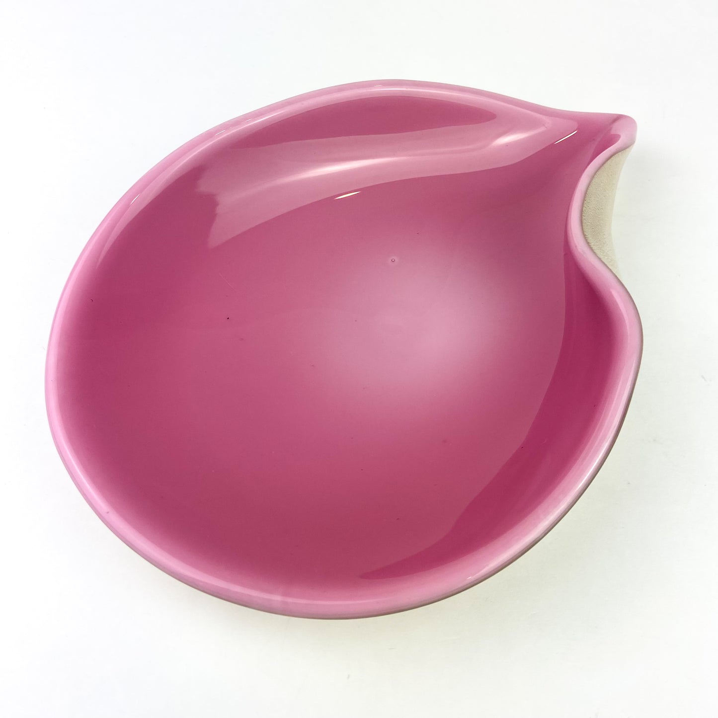 Murano Pink + Gold Cased Biomorphic Glass Catchall/Ashtray #O1090