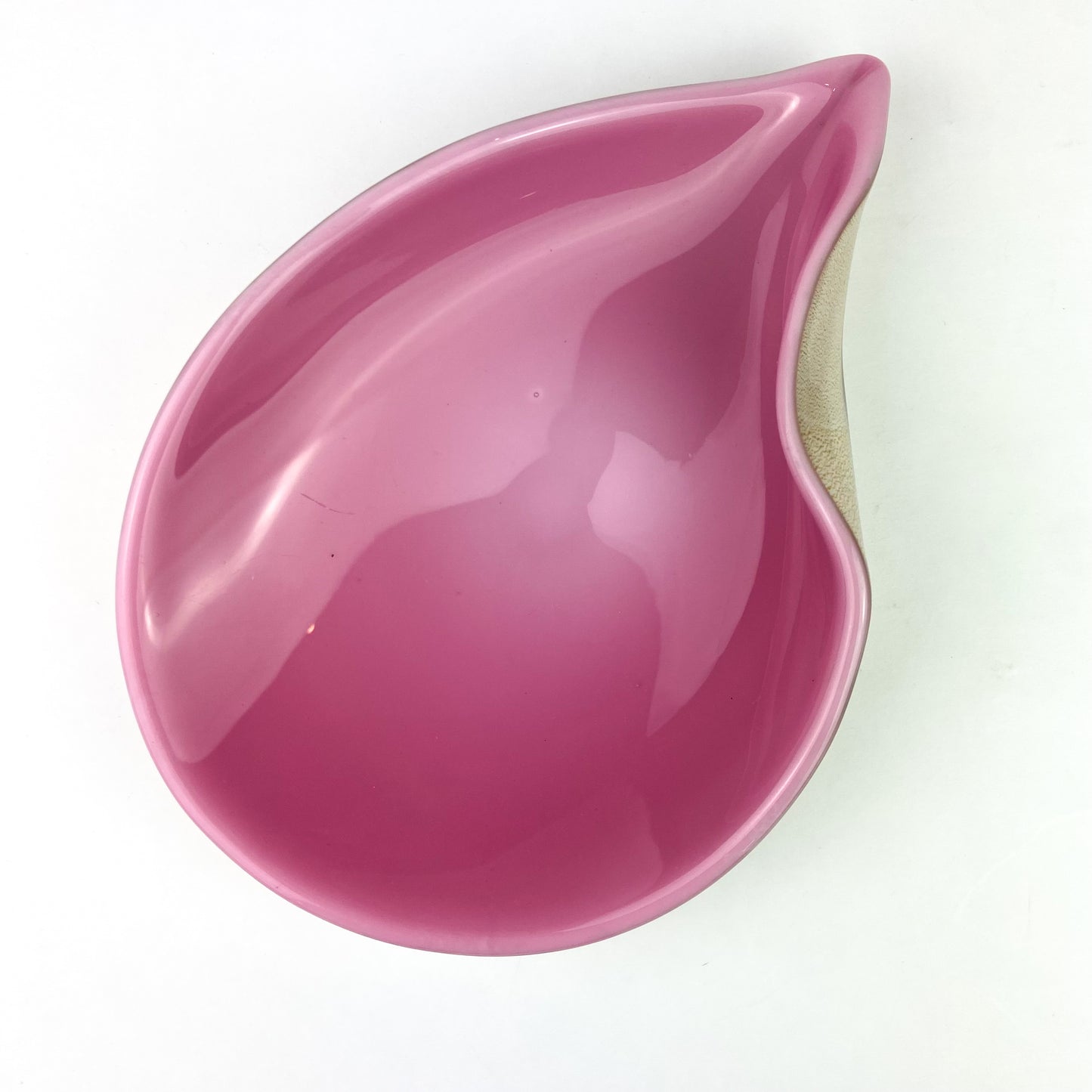 Murano Pink + Gold Cased Biomorphic Glass Catchall/Ashtray #O1090