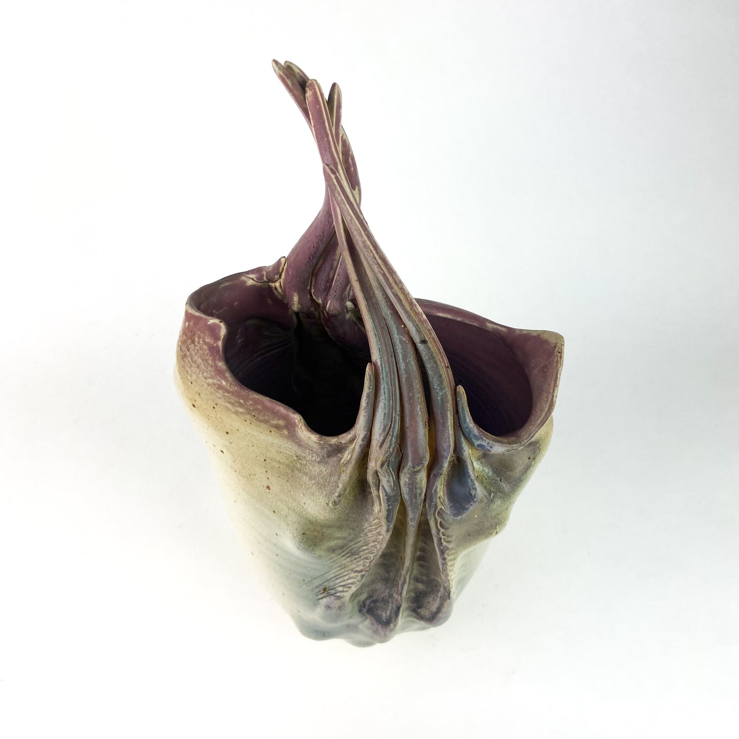 Large Sculptural Studio Art Pottery Vase #O1117