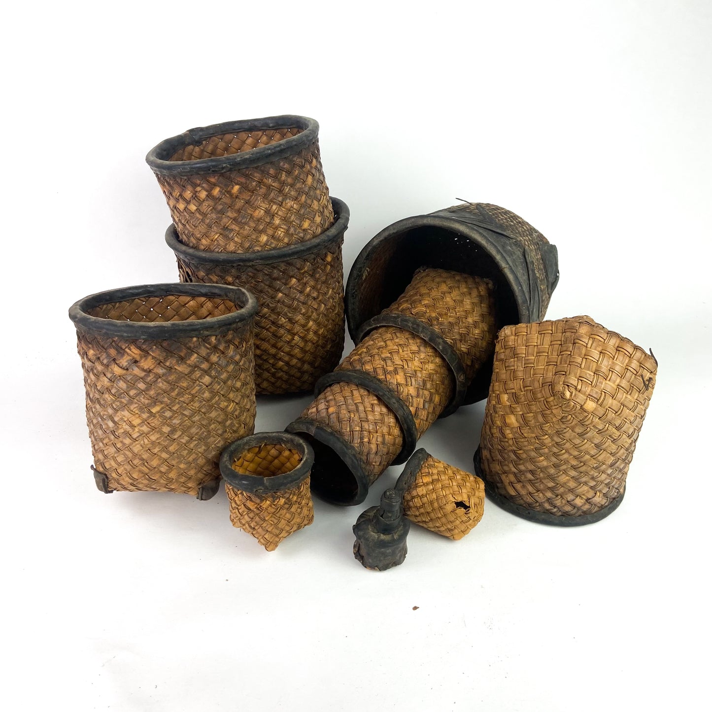 Antique African Nesting Baskets #O1119