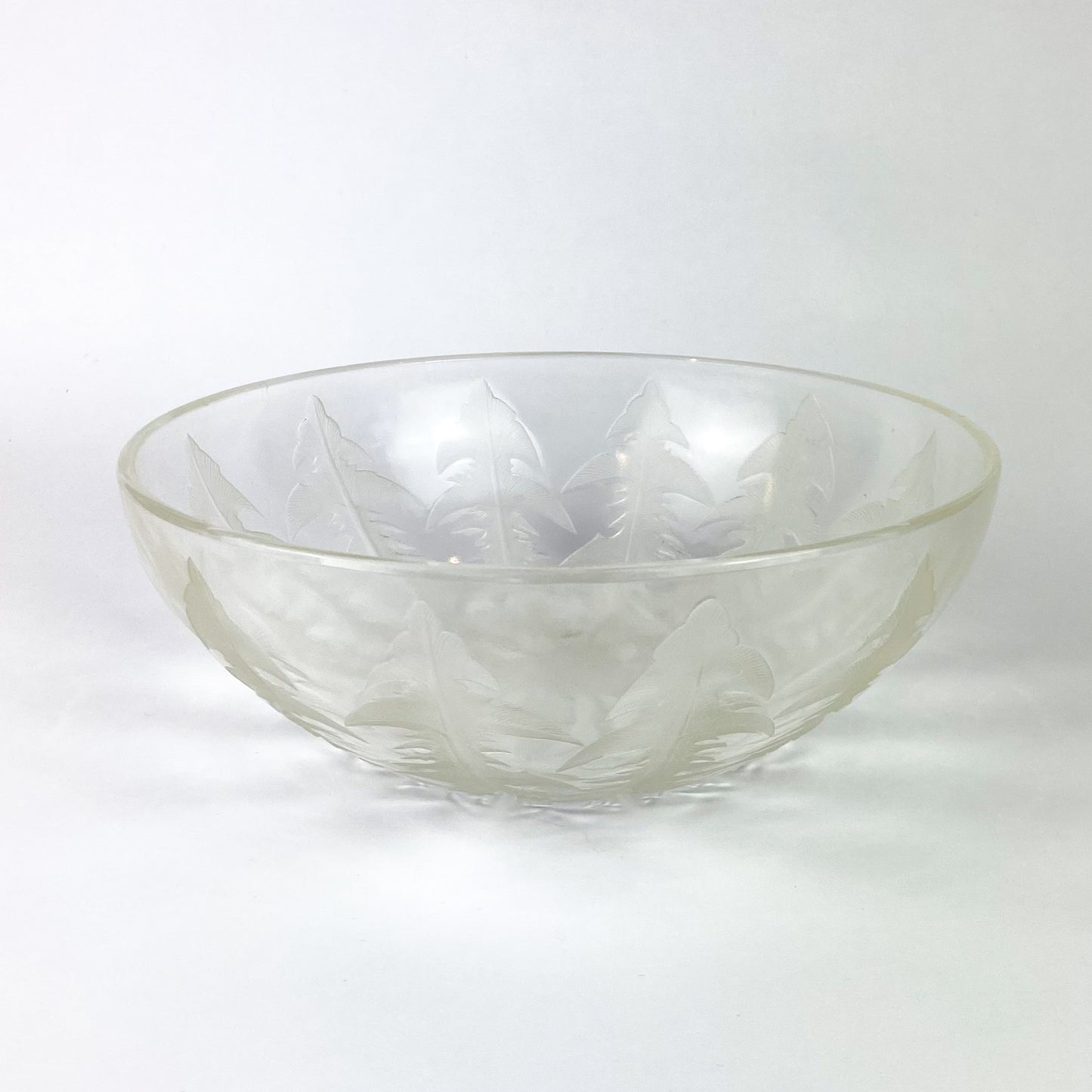 Early René Lalique Pissenlit Frosted Glass Bowl #O1131