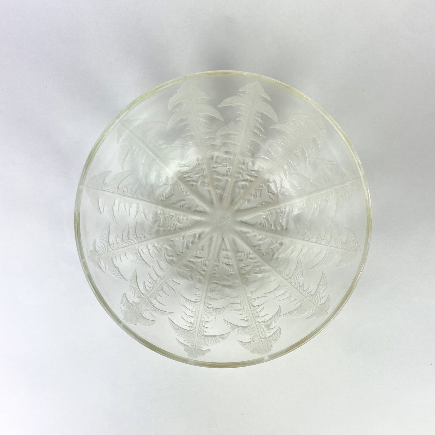 Early René Lalique Pissenlit Frosted Glass Bowl #O1131