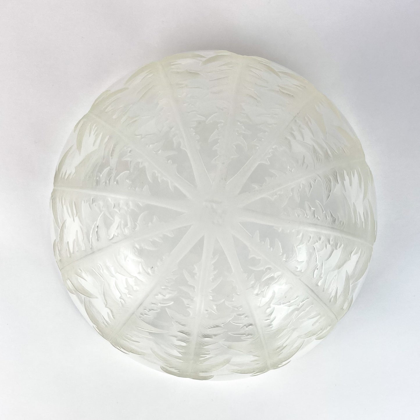 Early René Lalique Pissenlit Frosted Glass Bowl #O1131