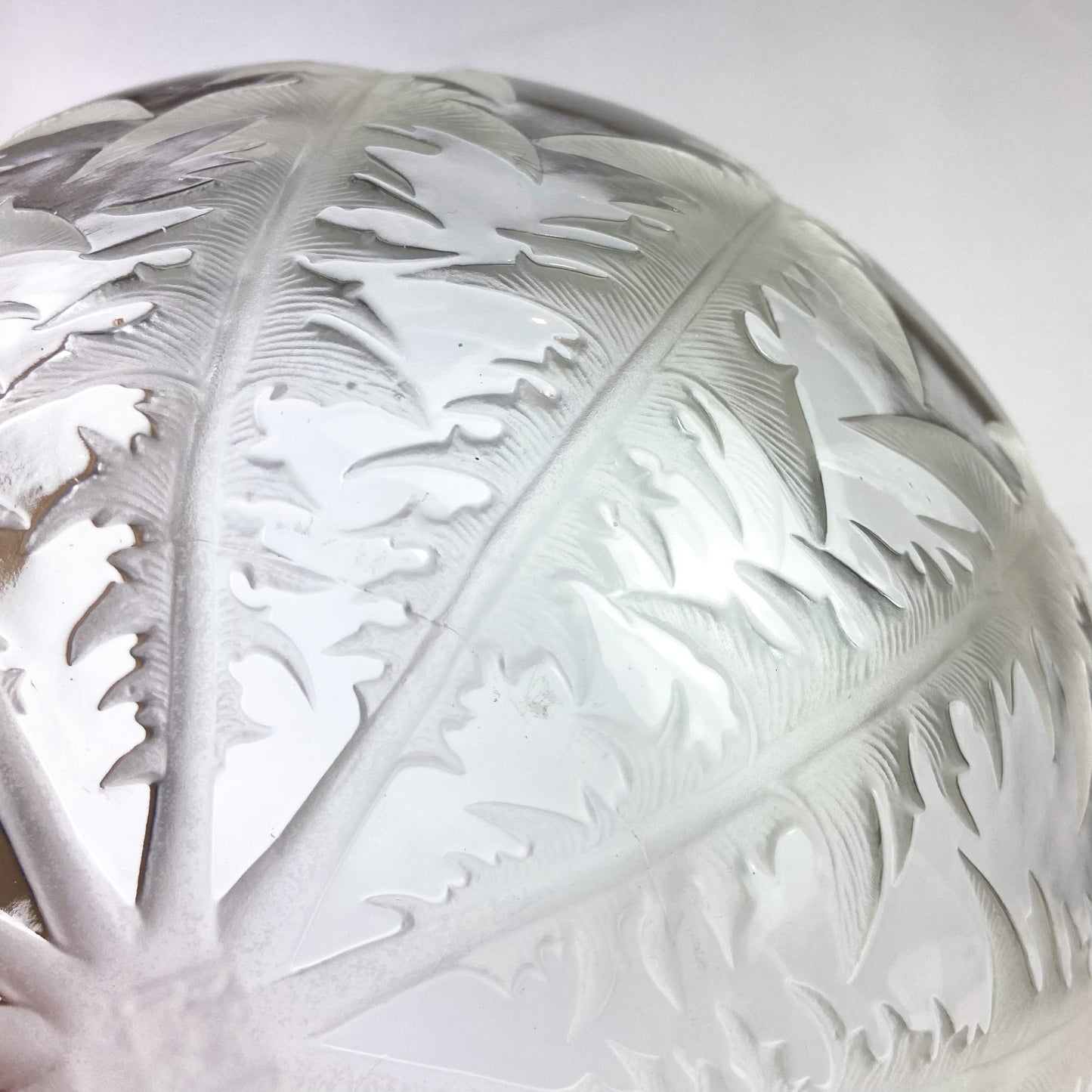 Early René Lalique Pissenlit Frosted Glass Bowl #O1131