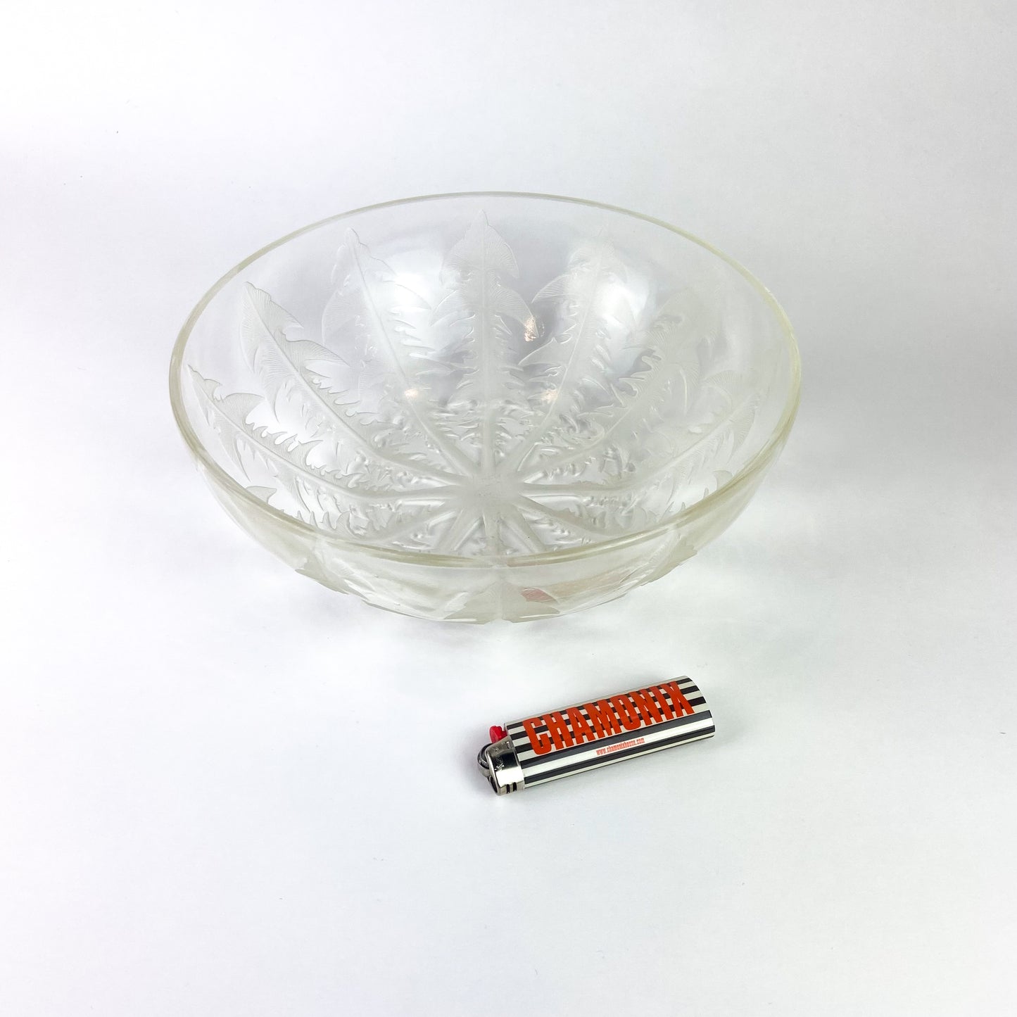 Early René Lalique Pissenlit Frosted Glass Bowl #O1131