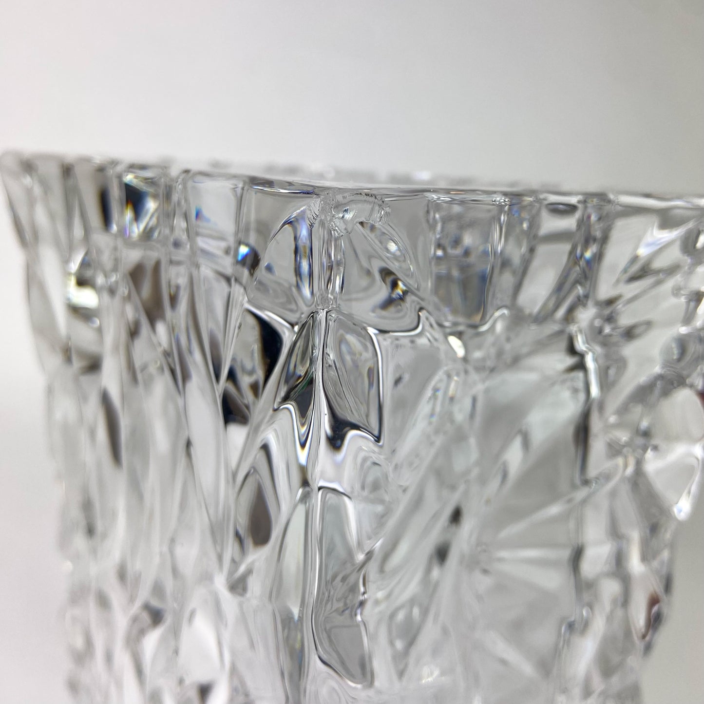 Pair of Crystal 'Paper Bag' Vases by Rosenthal #O1137