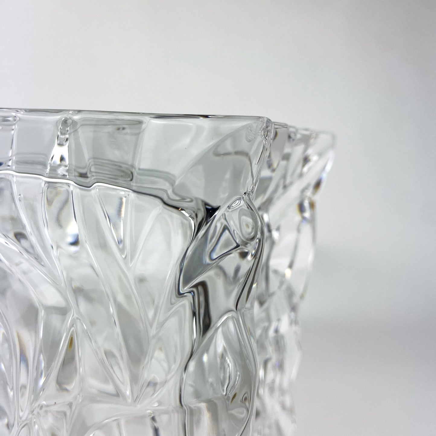 Pair of Crystal 'Paper Bag' Vases by Rosenthal #O1137