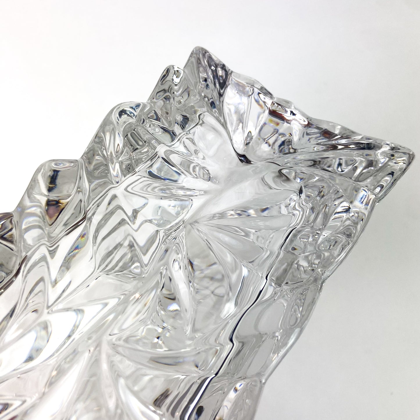 Pair of Crystal 'Paper Bag' Vases by Rosenthal #O1137