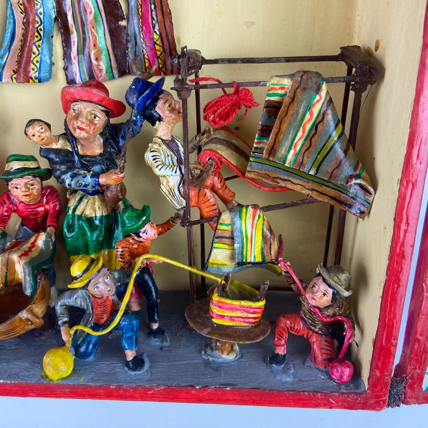 Vintage Peruvian Retablo Folk Art by Claudio Jimenez #O1158