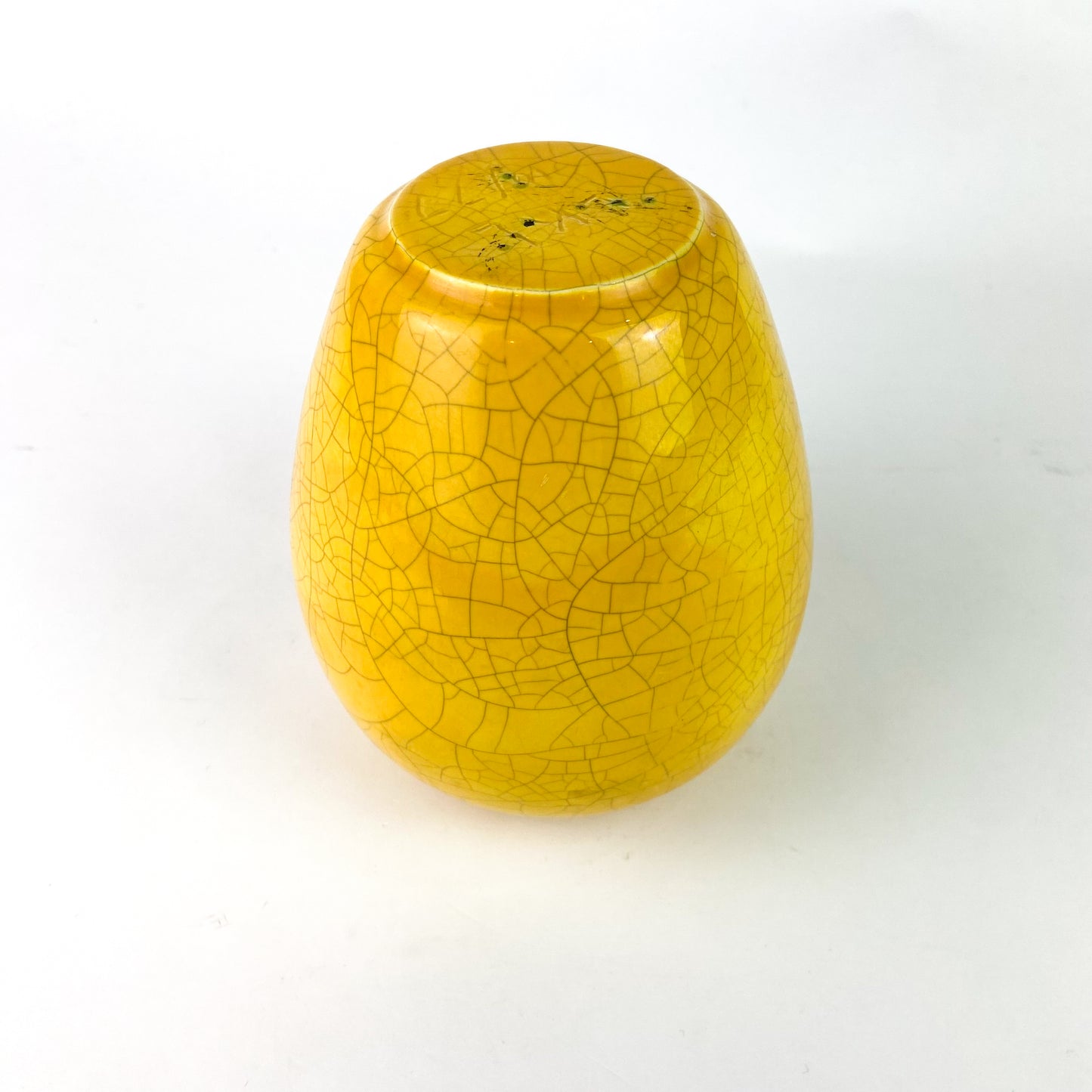 Chinese Gold Crackle Glaze Ceramic Vase #O1160