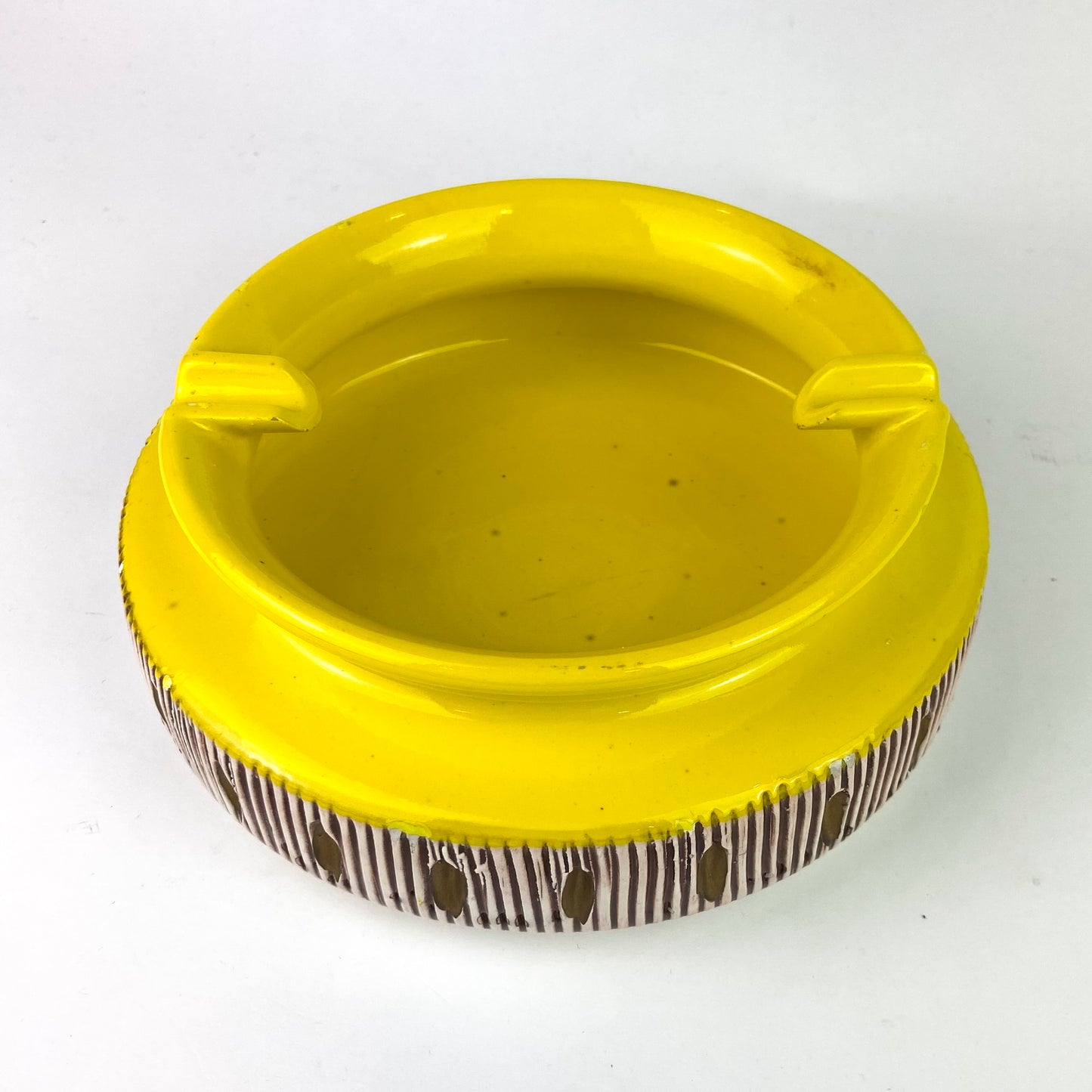 Bitossi Italian Yellow Ceramic Catchall/Ashtray #O1162