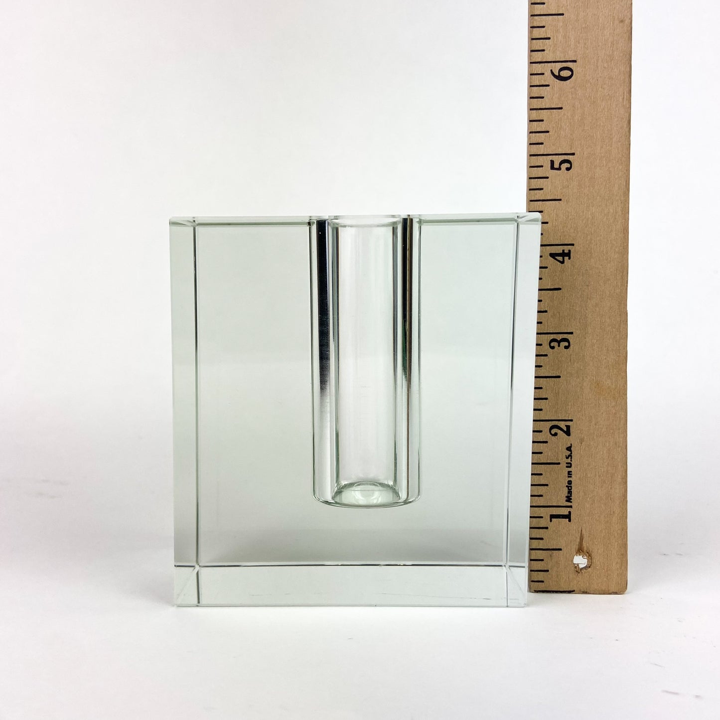 Tizo Cut Crystal Modernist Bud Vase #O1180