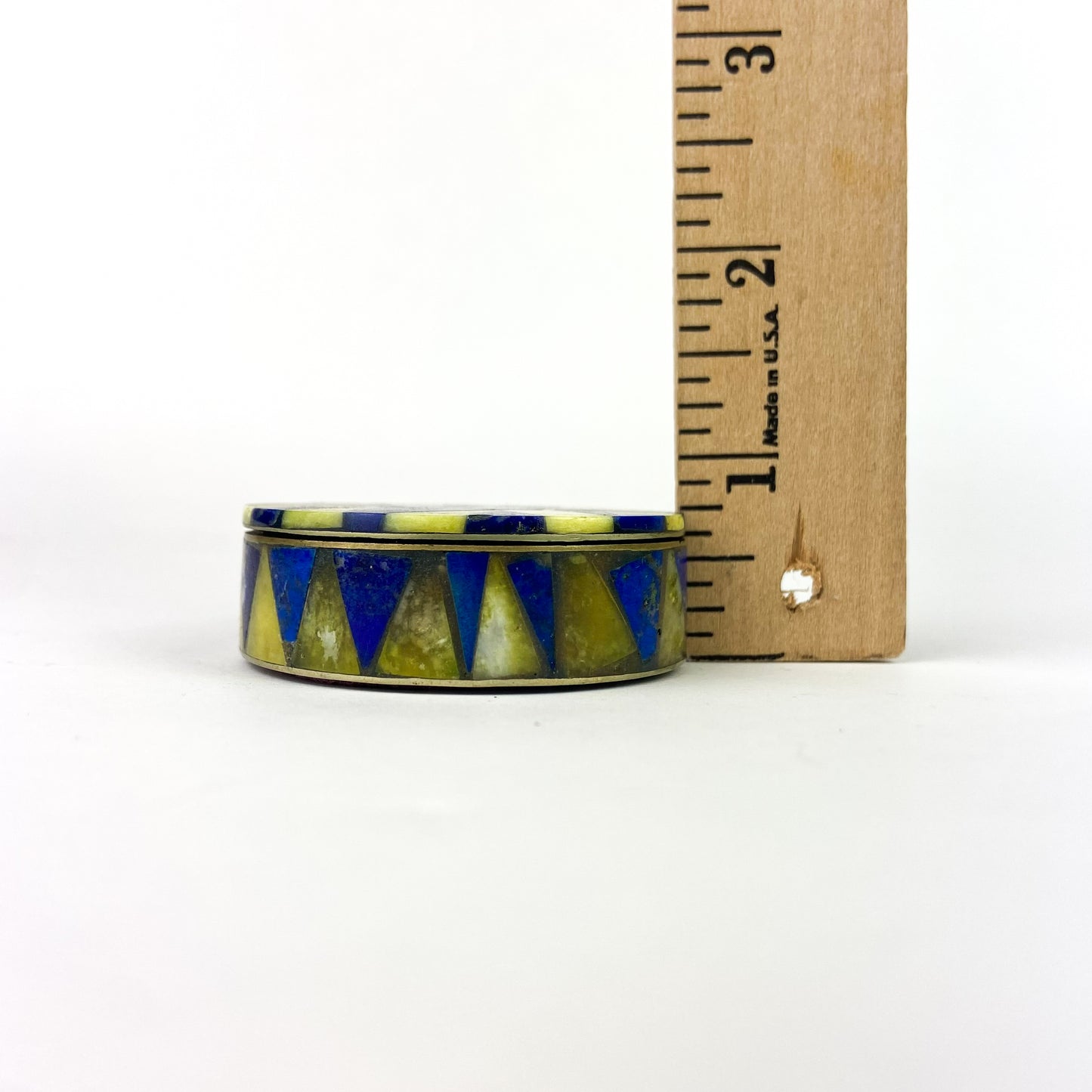 Round Lapis Pill Box #O1181