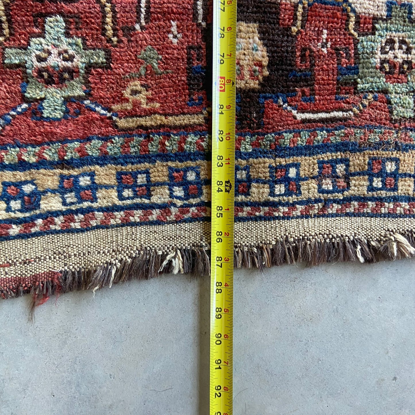 Antique Kurdish Accent Rug #R945 - 4'8" x 7'3"