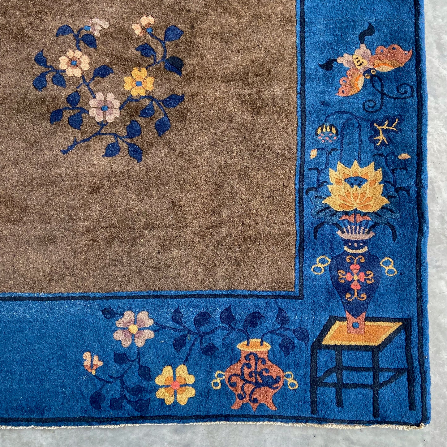 Antique Chinese Deco Area Rug #R947 - 7'7" x 9'4"