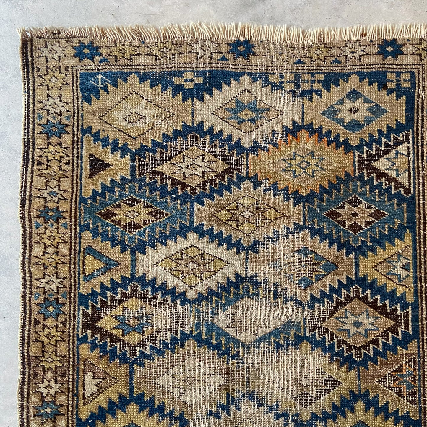 Antique Caucasian Accent Rug #R956 - 2'3" x 2'10"