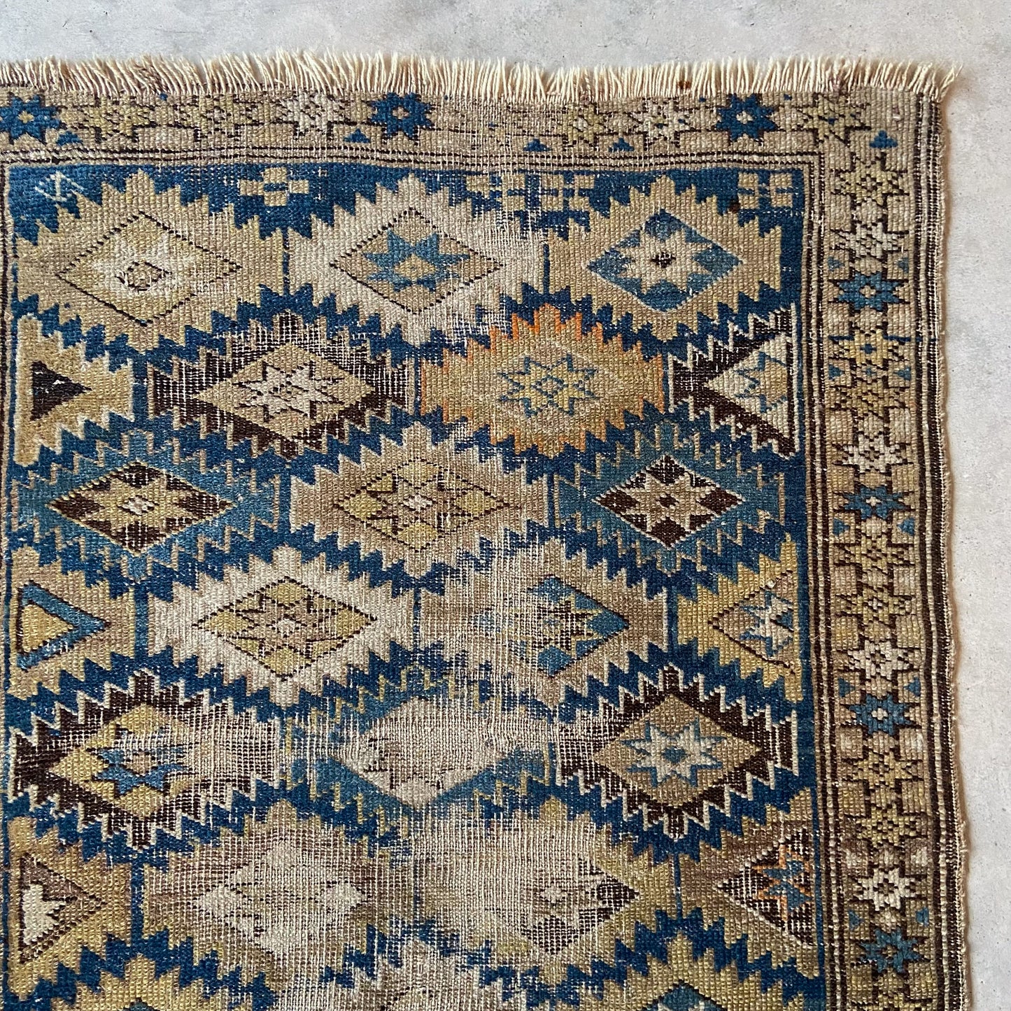 Antique Caucasian Accent Rug #R956 - 2'3" x 2'10"