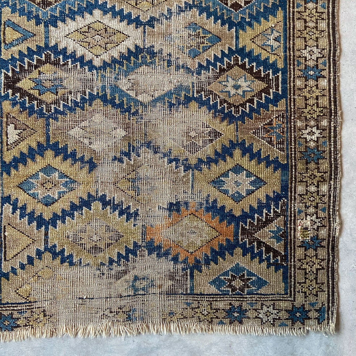 Antique Caucasian Accent Rug #R956 - 2'3" x 2'10"