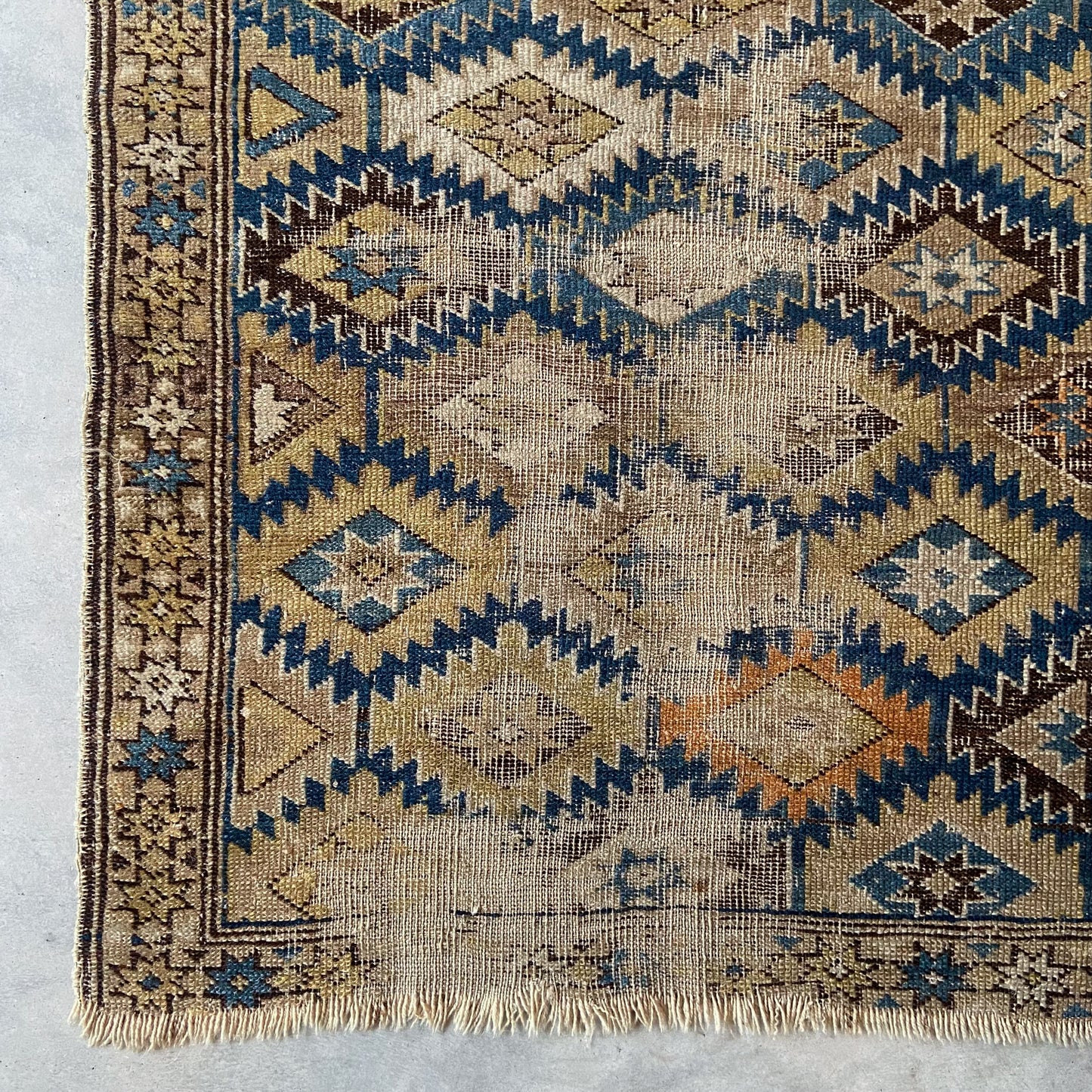 Antique Caucasian Accent Rug #R956 - 2'3" x 2'10"