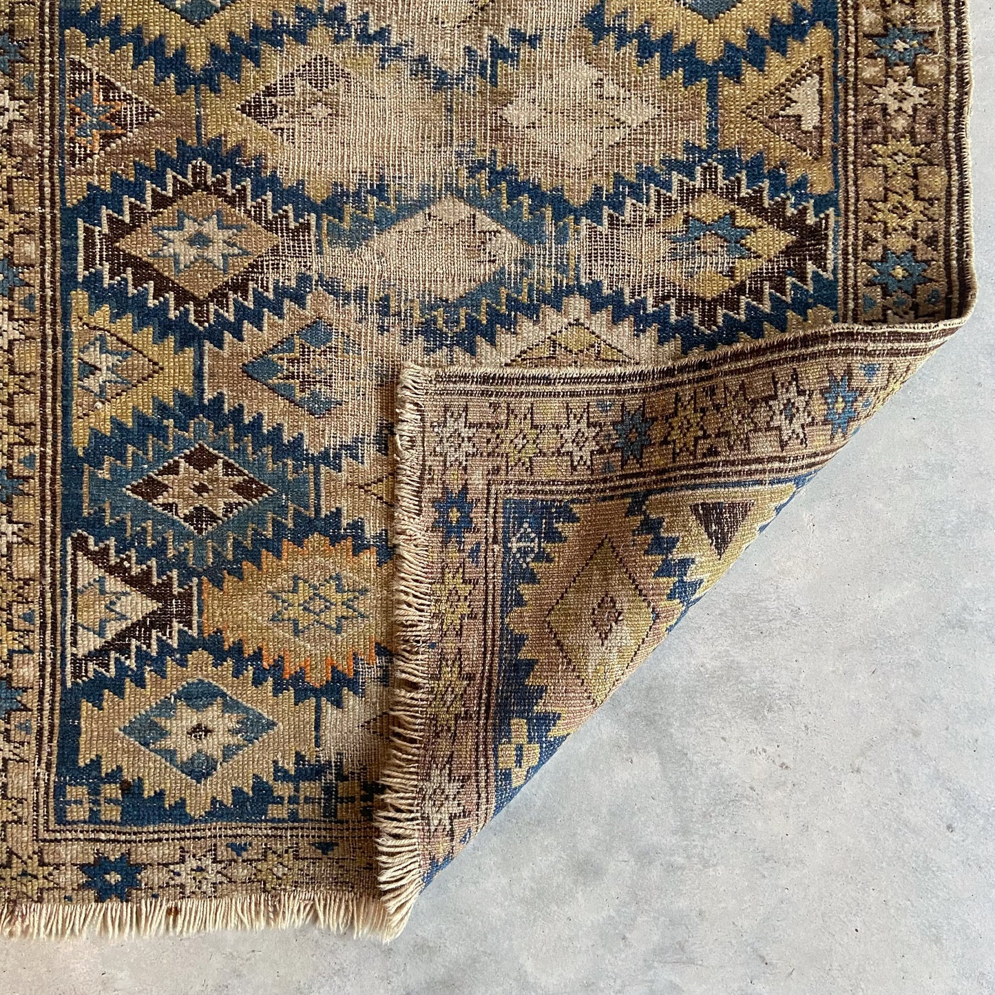 Antique Caucasian Accent Rug #R956 - 2'3" x 2'10"