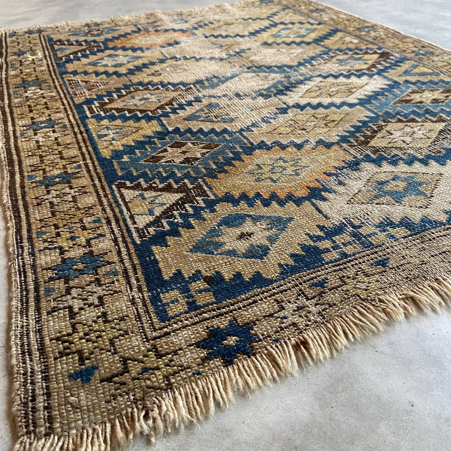 Antique Caucasian Accent Rug #R956 - 2'3" x 2'10"