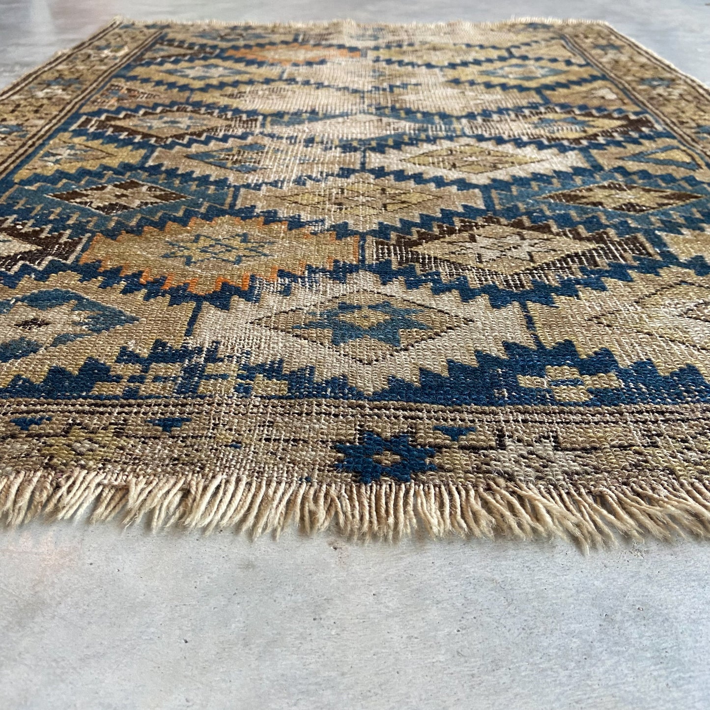 Antique Caucasian Accent Rug #R956 - 2'3" x 2'10"