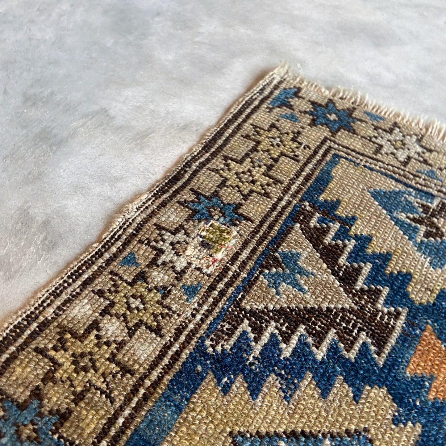 Antique Caucasian Accent Rug #R956 - 2'3" x 2'10"