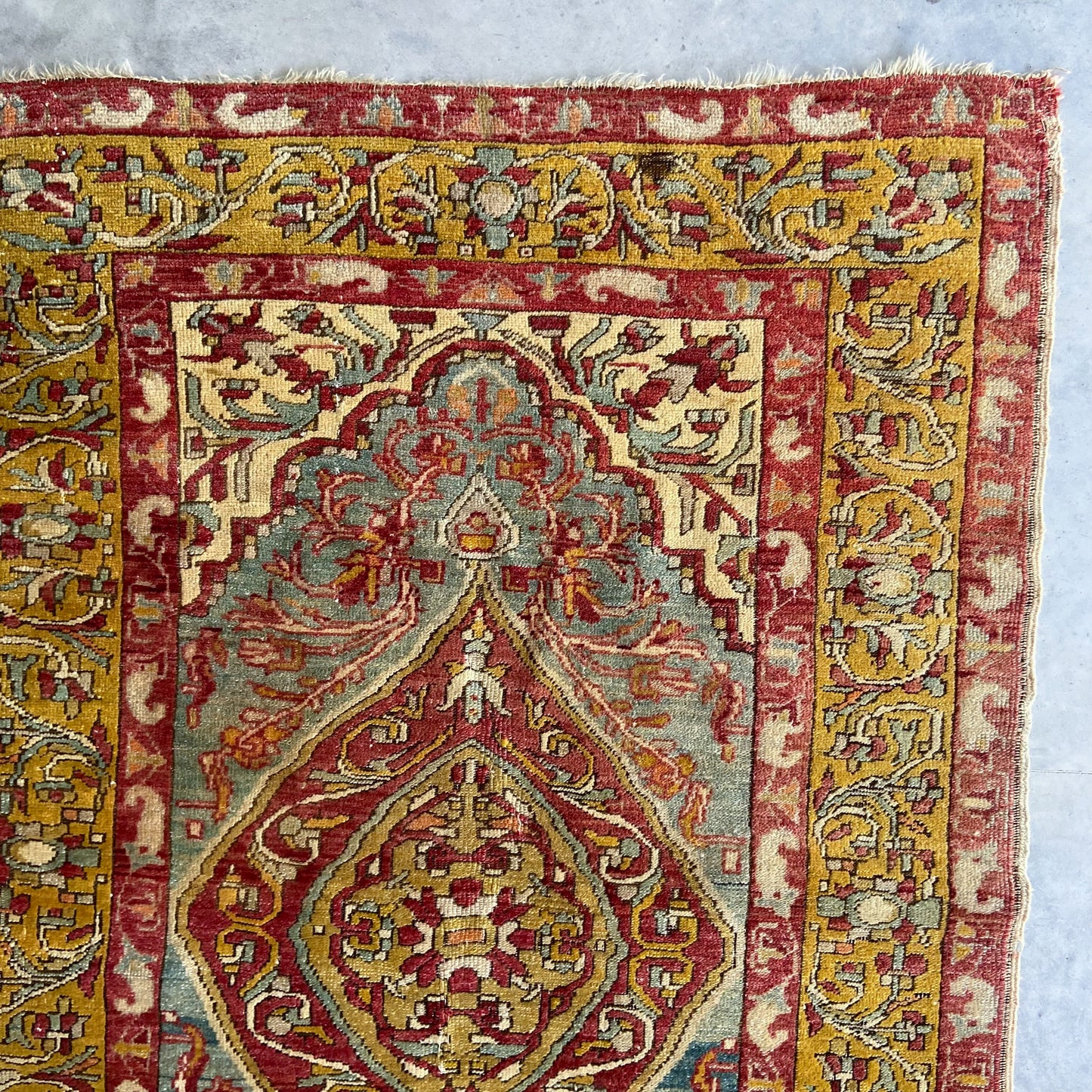 Antique Turkish Sevas Accent Rug #R911 - 3'9" x 5'7"