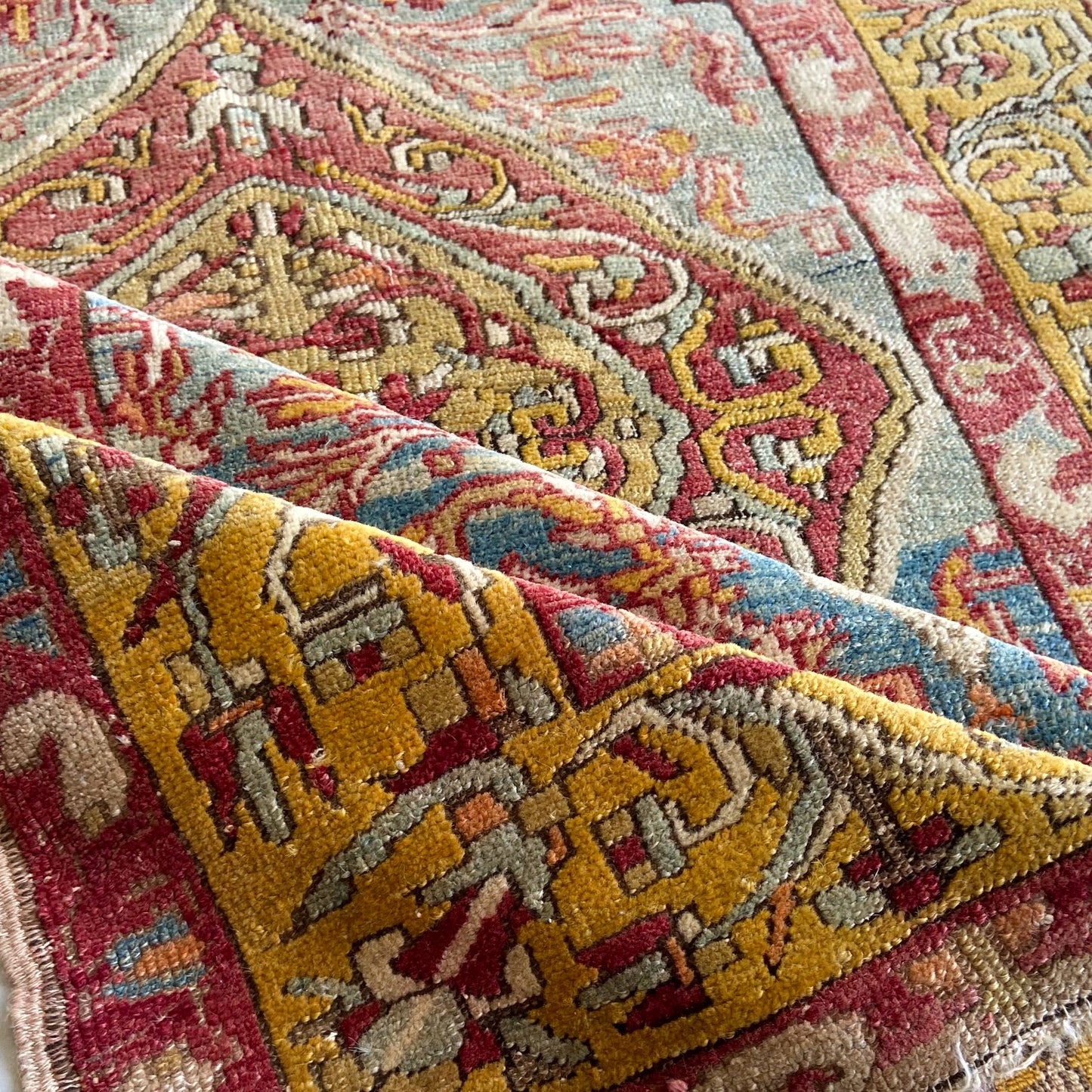 Antique Turkish Sevas Accent Rug #R911 - 3'9" x 5'7"