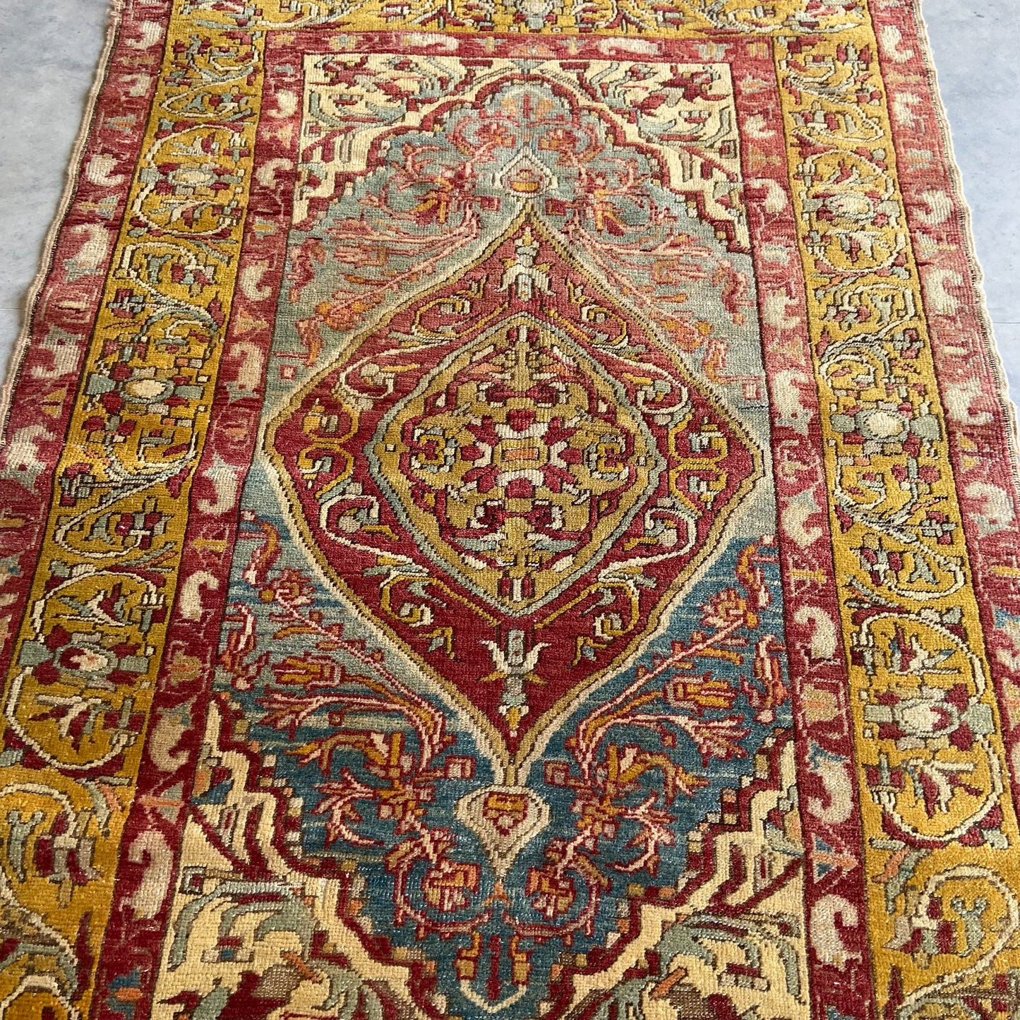 Antique Turkish Sevas Accent Rug #R911 - 3'9" x 5'7"