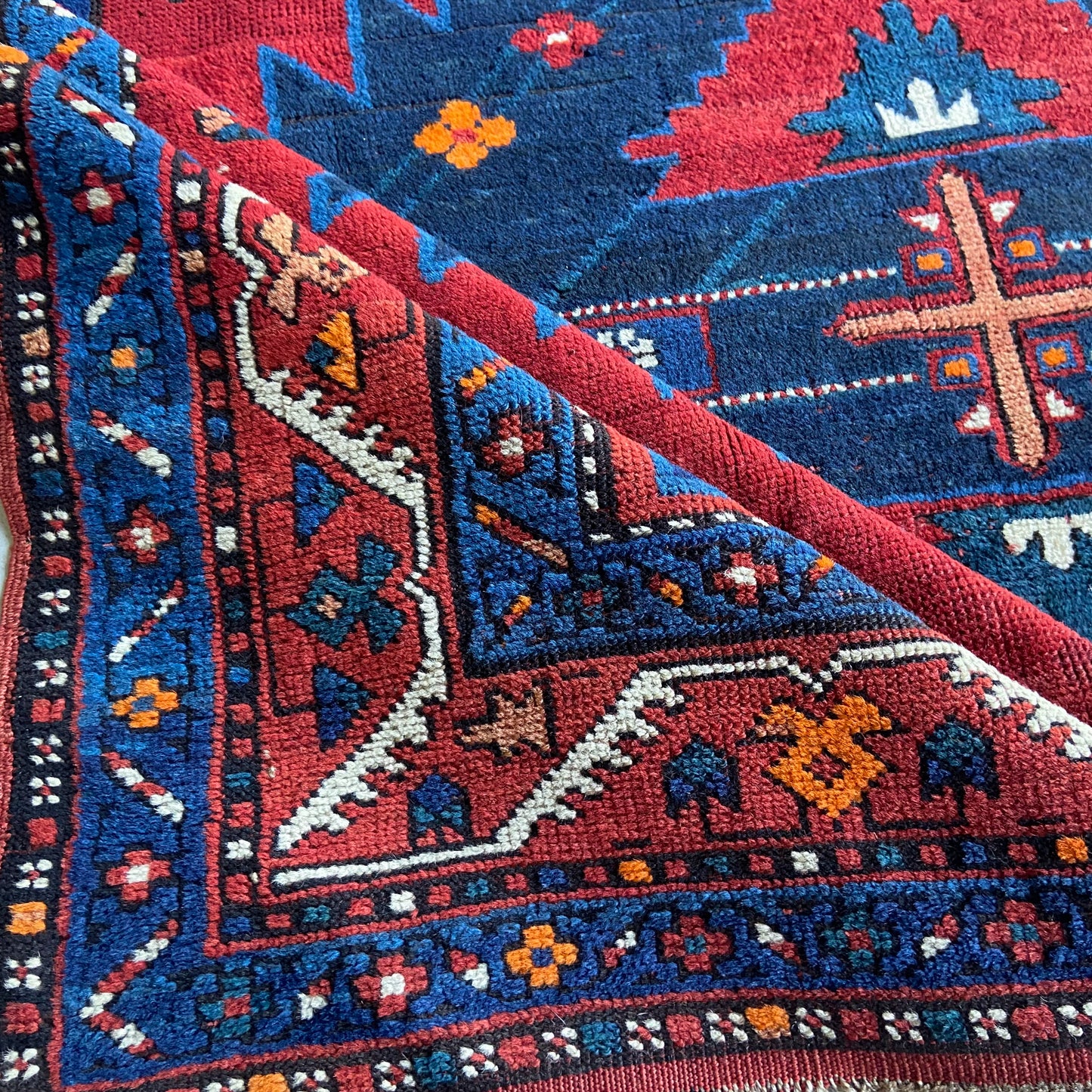 Mint Antique Kazak Area Rug #R918 - 5'7" x 8'8"