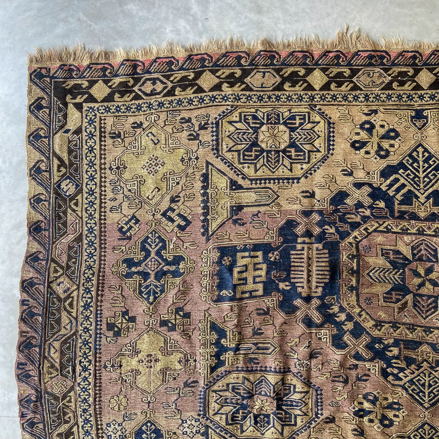 Antique Soumak Area Rug #R924 - 8' x 10'3"