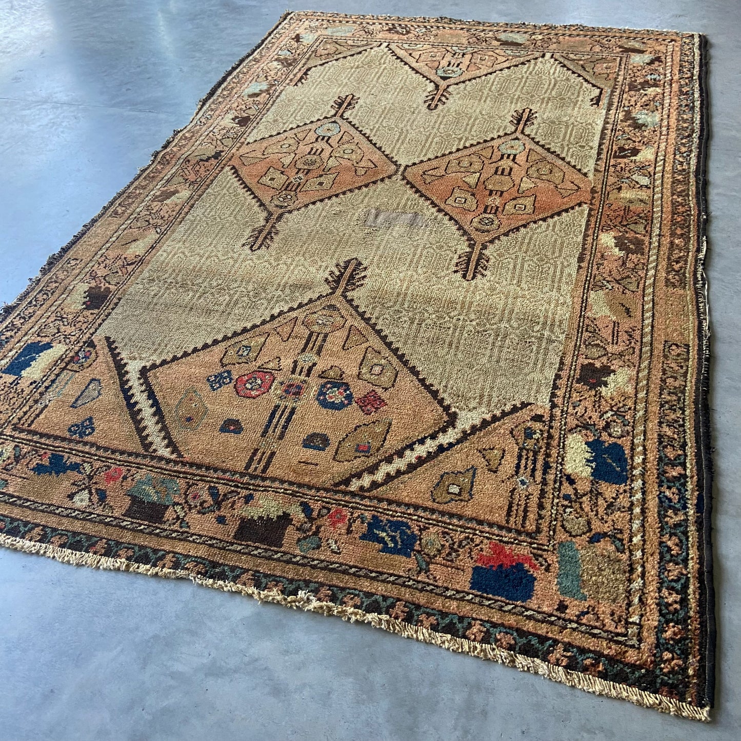 Antique Serab Accent Rug #R933 - 4'5" x 6'9"