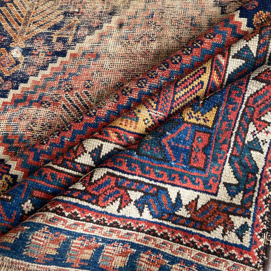 Antique Khamseh Accent Rug #R1231 - 4'6" x 6'4"