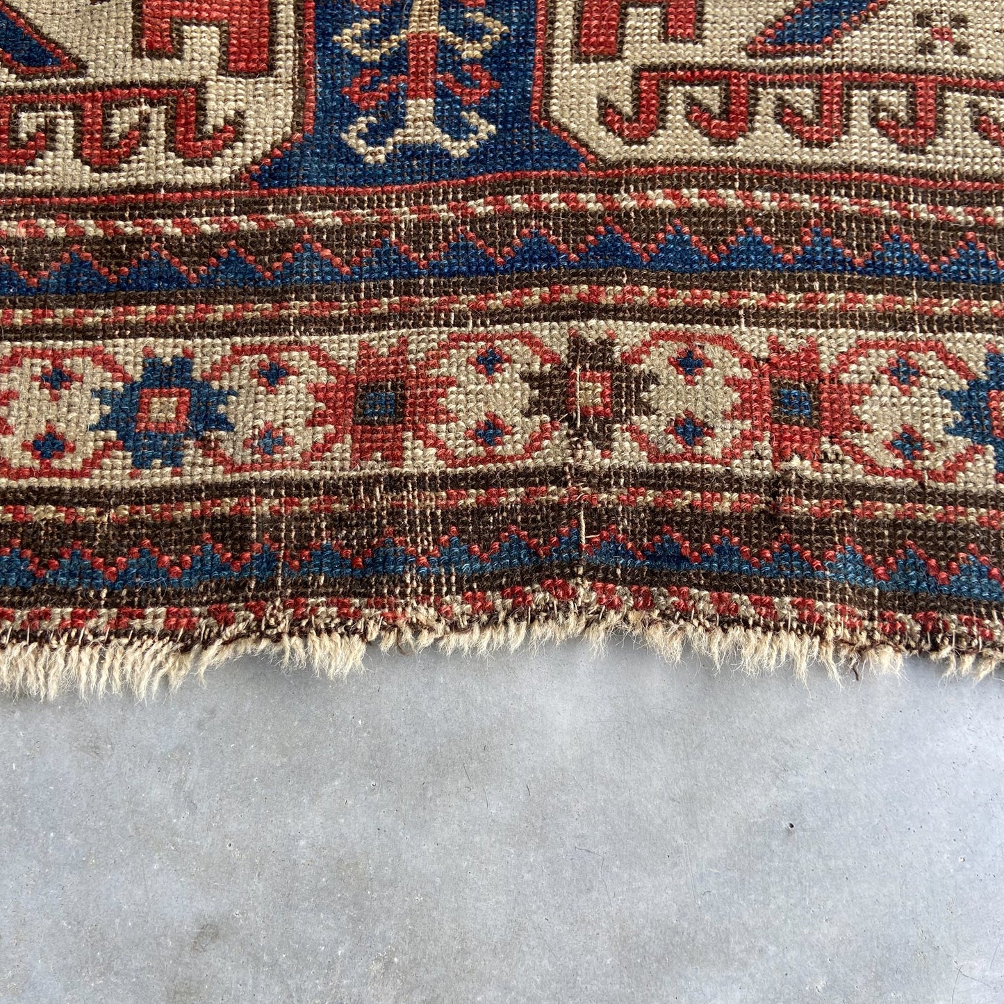 Antique Karabagh Accent Rug #R1235 - 4'8" x 7'3"