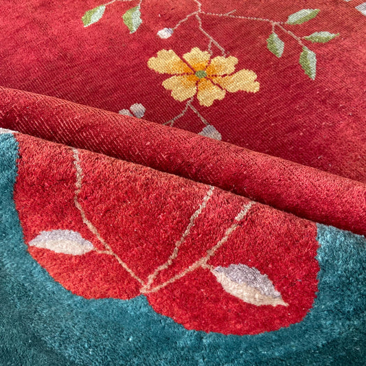 Antique Chinese Deco Area Rug #R1249 - 8'11" x 11'9"