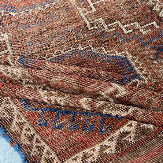 Antique Belouch Accent Rug #R1263 - 3'6" x 6'11"