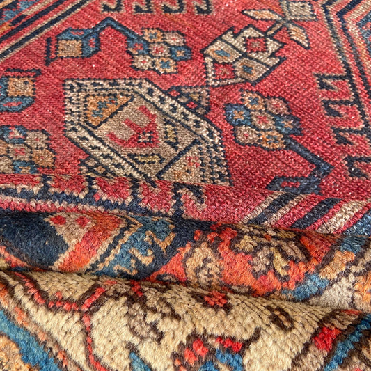 Antique Hamadan Accent Rug #R1272 - 3'7" x 6'