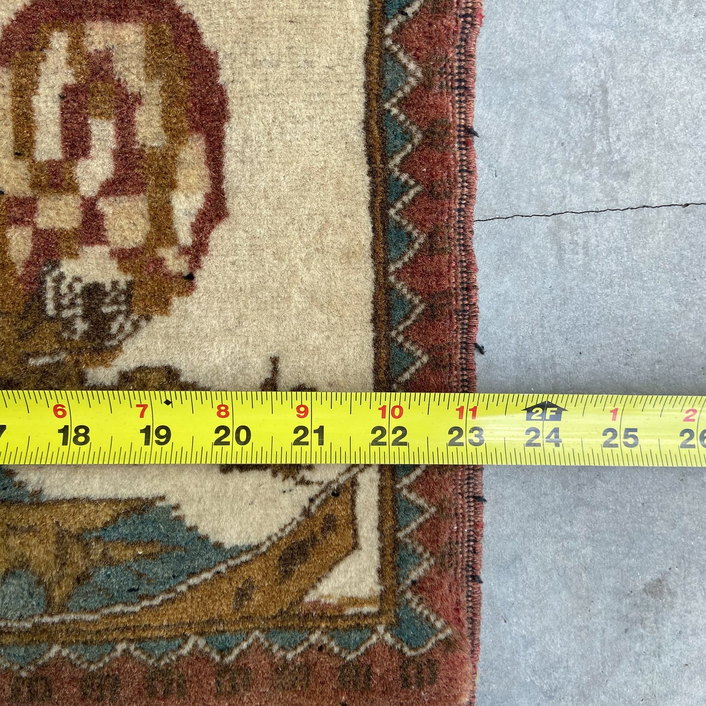 Vintage Afghan Tribal 9/11 War Rug #R1270 - 1'11" x 2'10"